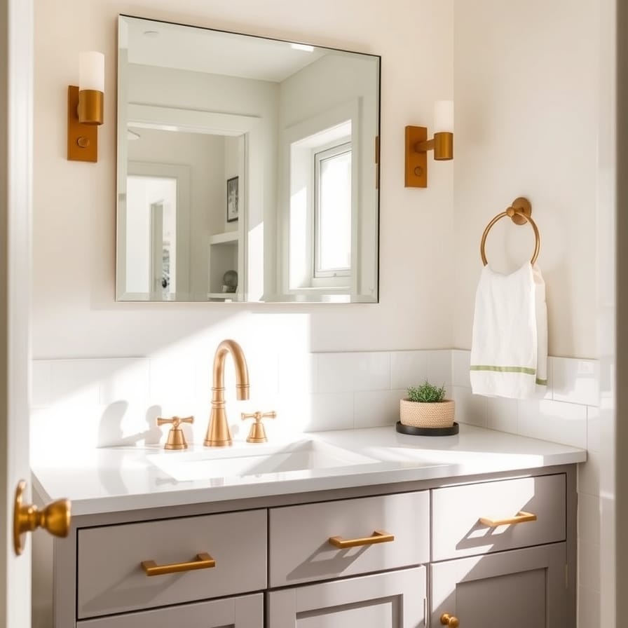 Stylish Hardware...Midcentury Bathroom Designs