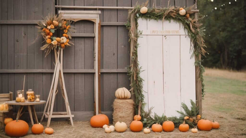 19. DIY Photo Booth with a Barn Door