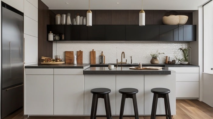 7. Sleek Cabinet Handles